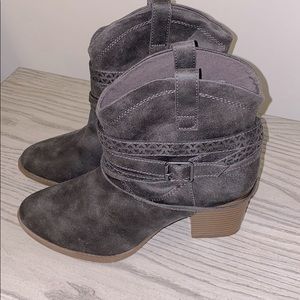 Grey Ankle Boots